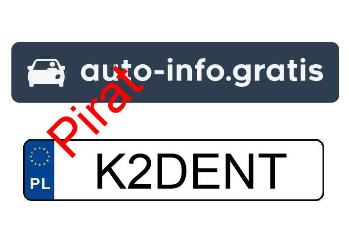Pirat drogowy w pojeździe o numerach rejestracyjnych K2DENT