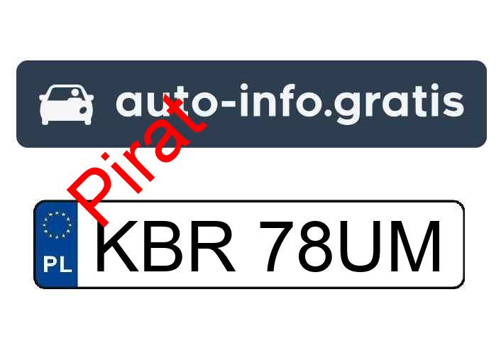 Pirat drogowy w pojeździe o numerach rejestracyjnych KBR78UM