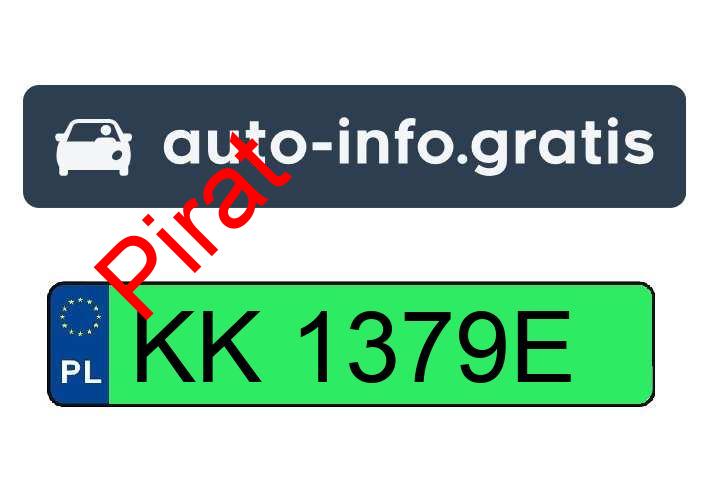 Pirat drogowy w pojeździe o numerach rejestracyjnych KK1379E