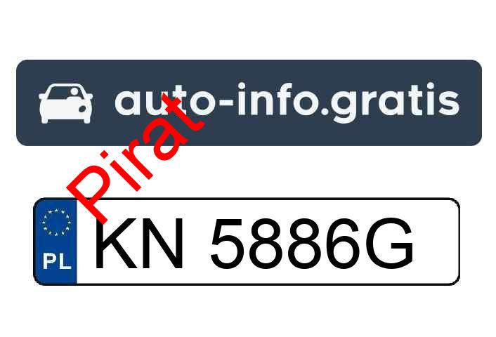 Pirat drogowy w pojeździe o numerach rejestracyjnych KN5886G