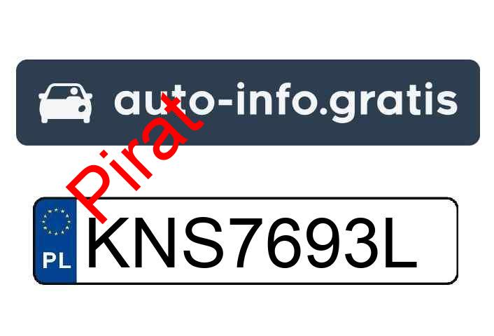 Pirat drogowy w pojeździe o numerach rejestracyjnych KNS7693L
