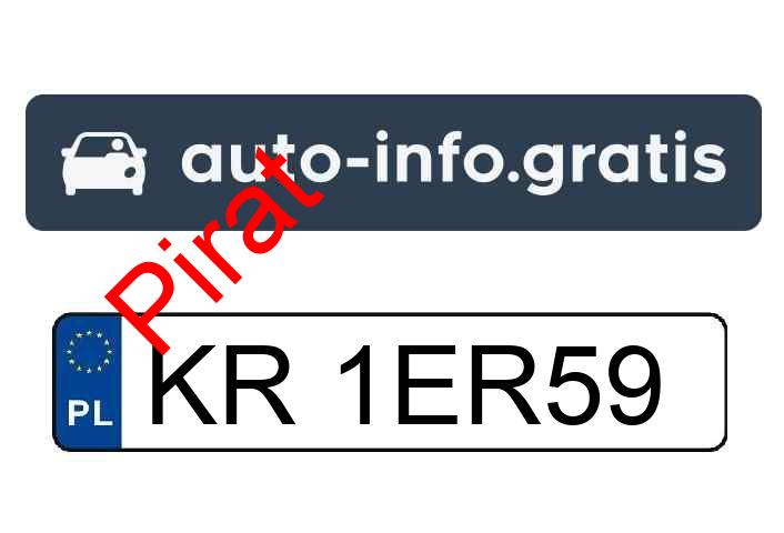 Pirat drogowy w pojeździe o numerach rejestracyjnych KR1ER59