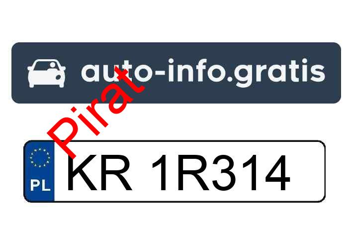Pirat drogowy w pojeździe o numerach rejestracyjnych KR1R314
