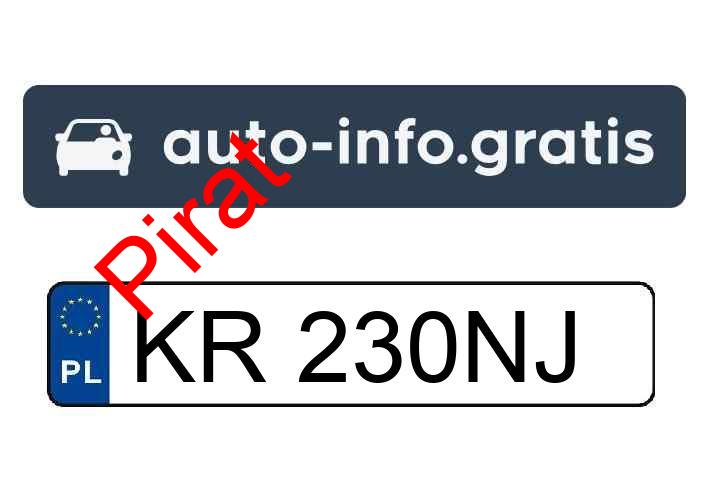 Pirat drogowy w pojeździe o numerach rejestracyjnych KR230NJ