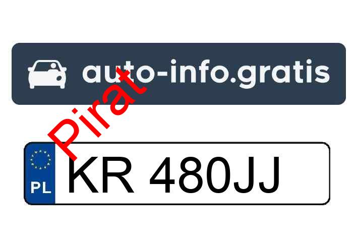 Pirat drogowy w pojeździe o numerach rejestracyjnych KR480JJ