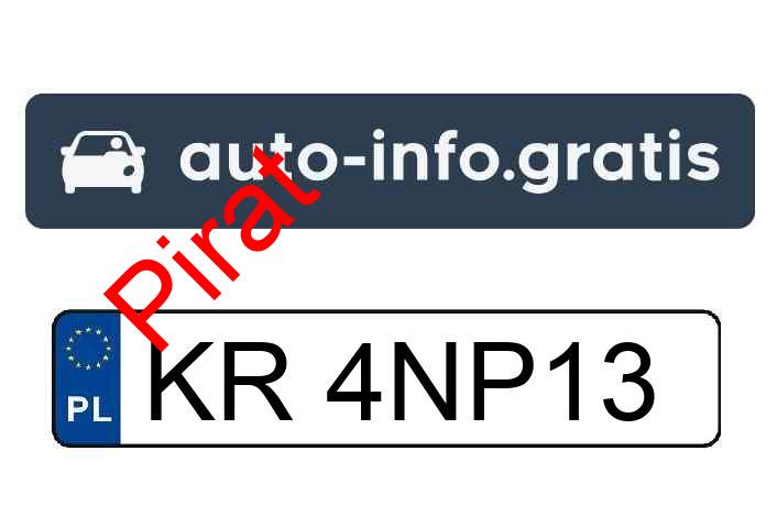 Pirat drogowy w pojeździe o numerach rejestracyjnych KR4NP13