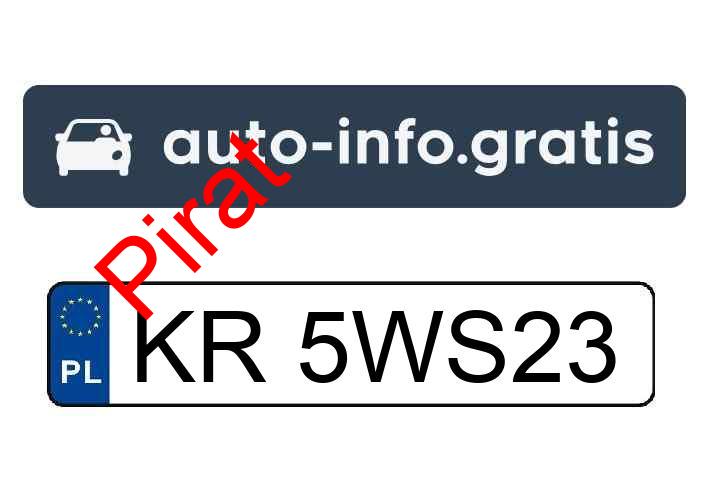 Pirat drogowy w pojeździe o numerach rejestracyjnych KR5WS23