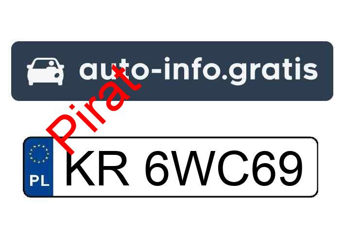 Pirat drogowy w pojeździe o numerach rejestracyjnych KR6WC69