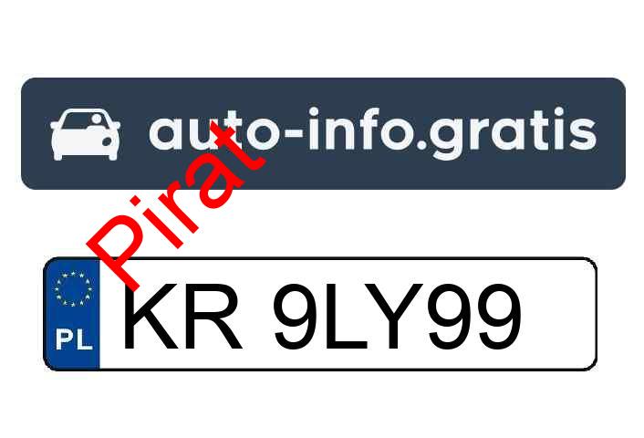 Pirat drogowy w pojeździe o numerach rejestracyjnych KR9LY99
