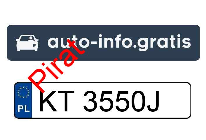 Pirat drogowy w pojeździe o numerach rejestracyjnych KT3550J