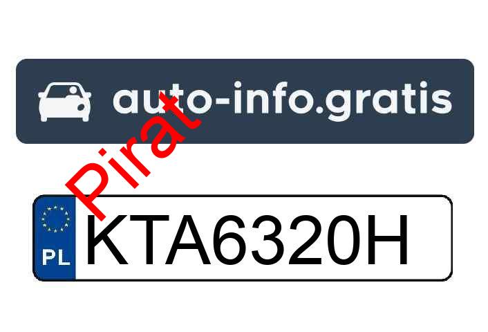 Pirat drogowy w pojeździe o numerach rejestracyjnych KTA6320H