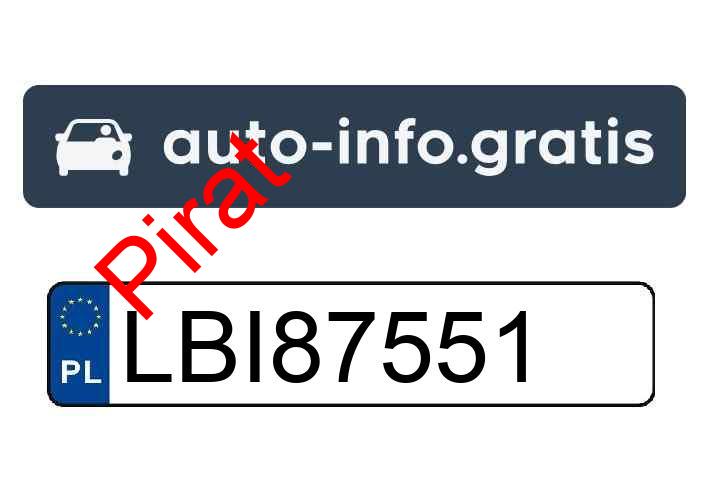 Pirat drogowy w pojeździe o numerach rejestracyjnych LBI87551