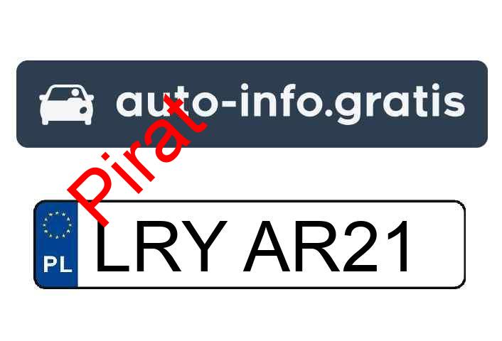 Pirat drogowy w pojeździe o numerach rejestracyjnych LRYAR21