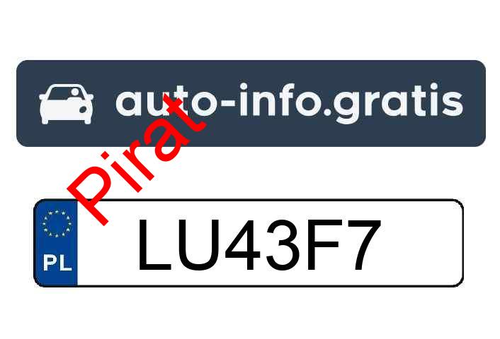 Pirat drogowy w pojeździe o numerach rejestracyjnych LU43F7