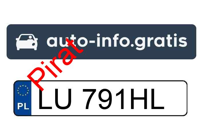 Pirat drogowy w pojeździe o numerach rejestracyjnych LU791HL