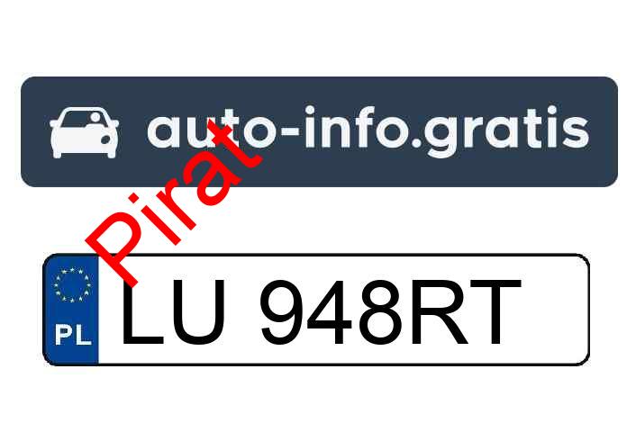 Pirat drogowy w pojeździe o numerach rejestracyjnych LU948RT