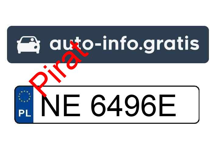 Pirat drogowy w pojeździe o numerach rejestracyjnych NE6496E