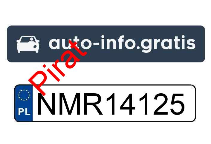 Pirat drogowy w pojeździe o numerach rejestracyjnych NMR14125
