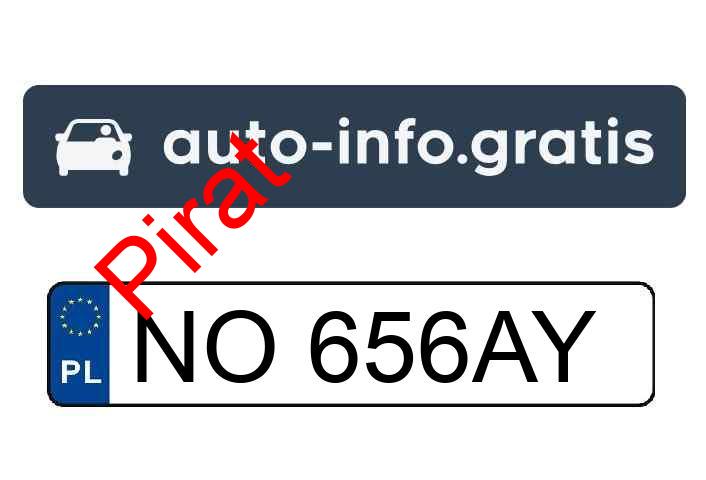 Pirat drogowy w pojeździe o numerach rejestracyjnych NO656AY