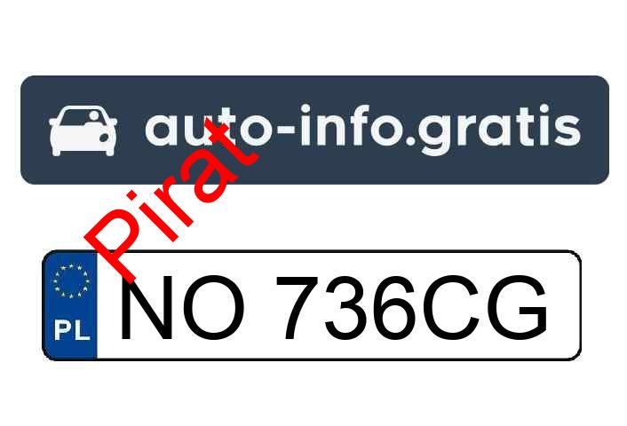 Pirat drogowy w pojeździe o numerach rejestracyjnych NO736CG