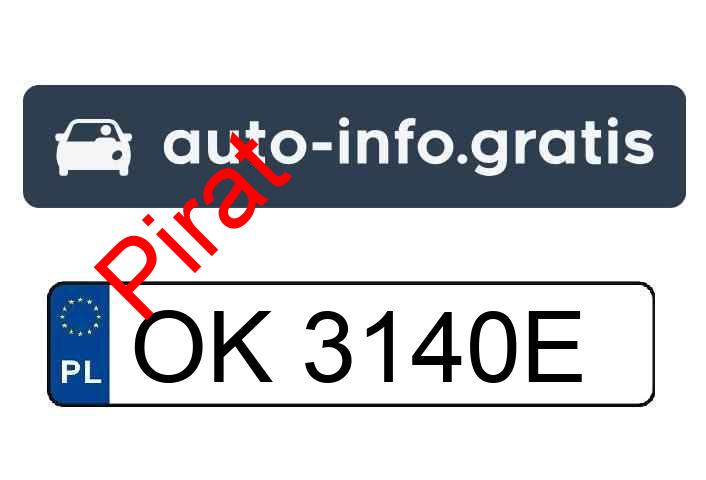 Pirat drogowy w pojeździe o numerach rejestracyjnych OK3140E