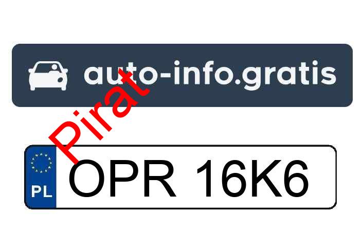 Pirat drogowy w pojeździe o numerach rejestracyjnych OPR16K6