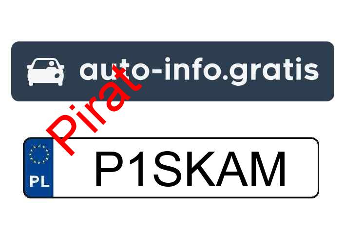 Pirat drogowy w pojeździe o numerach rejestracyjnych P1SKAM