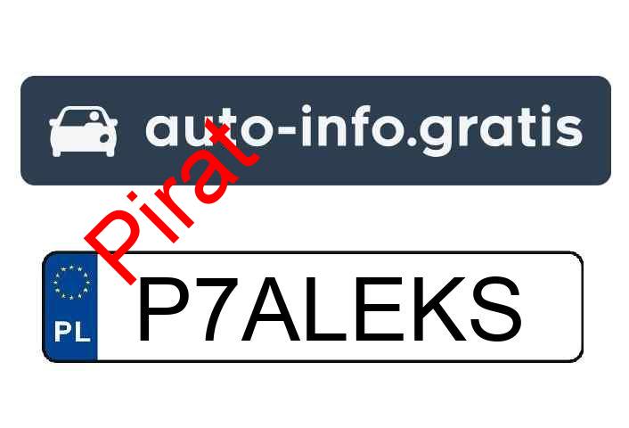 Pirat drogowy w pojeździe o numerach rejestracyjnych P7ALEKS