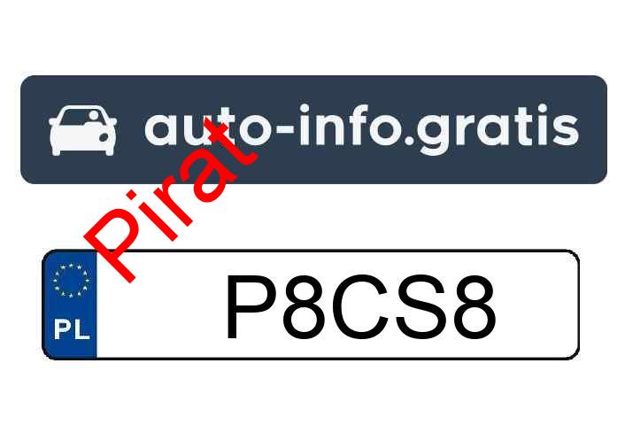 Pirat drogowy w pojeździe o numerach rejestracyjnych P8CS8