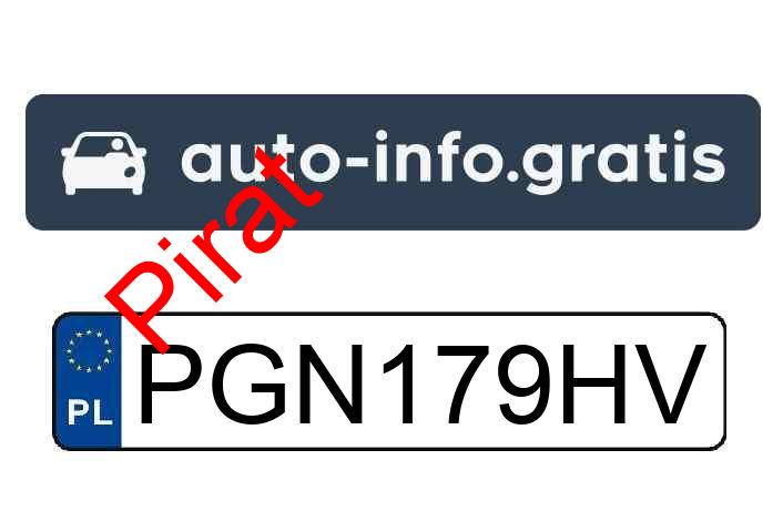 Pirat drogowy w pojeździe o numerach rejestracyjnych PGN179HV