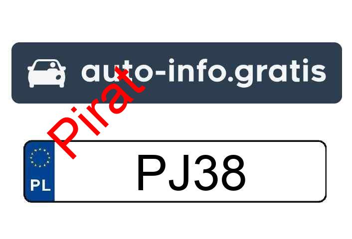 Pirat drogowy w pojeździe o numerach rejestracyjnych PJ38