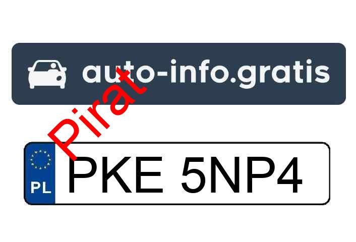 Pirat drogowy w pojeździe o numerach rejestracyjnych PKE5NP4