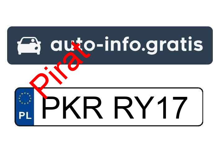 Pirat drogowy w pojeździe o numerach rejestracyjnych PKRRY17