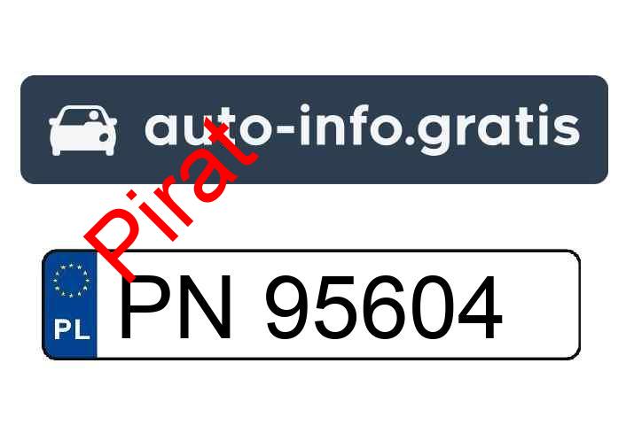 Pirat drogowy w pojeździe o numerach rejestracyjnych PN95604