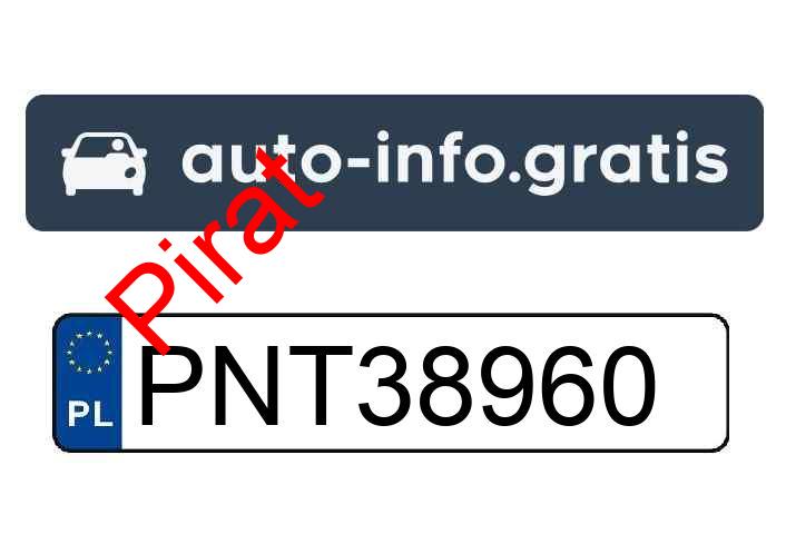 Pirat drogowy w pojeździe o numerach rejestracyjnych PNT38960