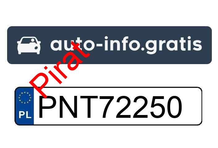 Pirat drogowy w pojeździe o numerach rejestracyjnych PNT72250