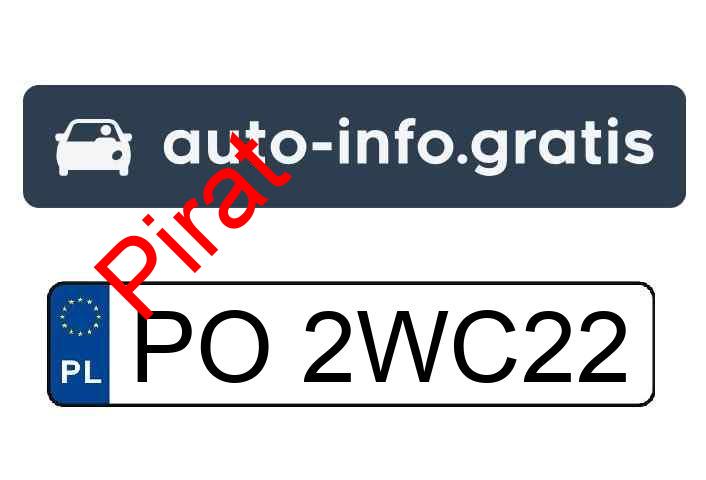 Pirat drogowy w pojeździe o numerach rejestracyjnych PO2WC22