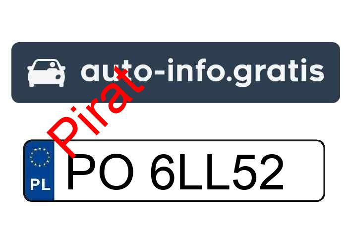 Pirat drogowy w pojeździe o numerach rejestracyjnych PO6LL52