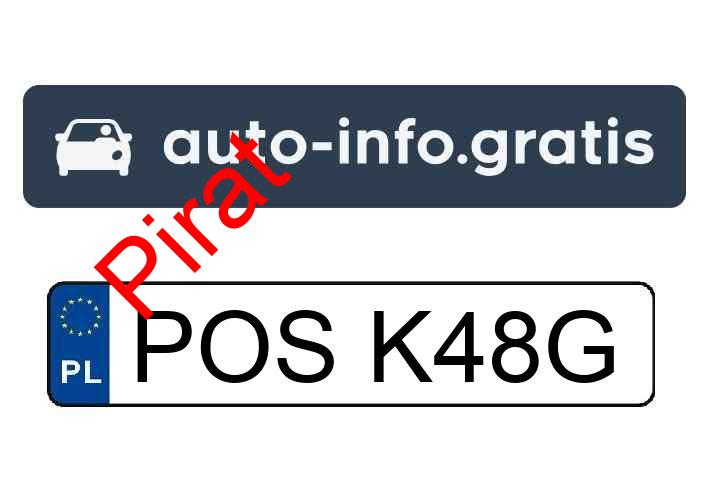 Pirat drogowy w pojeździe o numerach rejestracyjnych POSK48G