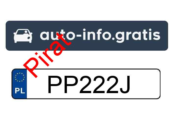 Pirat drogowy w pojeździe o numerach rejestracyjnych PP222J
