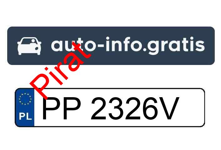 Pirat drogowy w pojeździe o numerach rejestracyjnych PP2326V