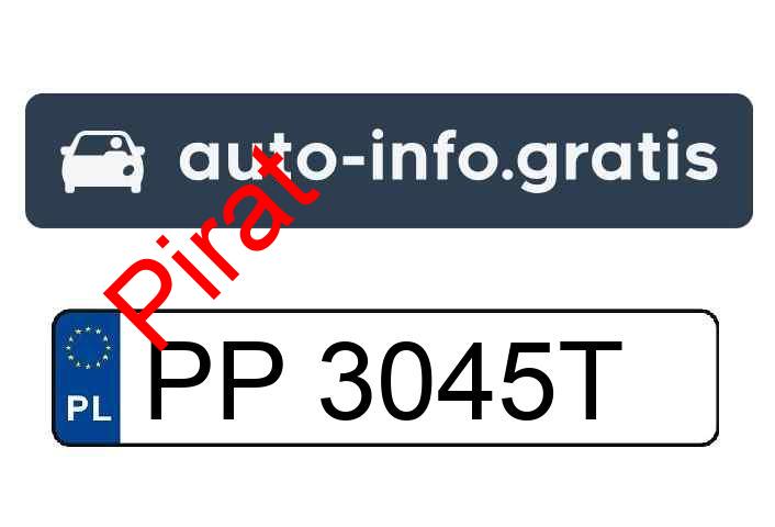 Pirat drogowy w pojeździe o numerach rejestracyjnych PP3045T