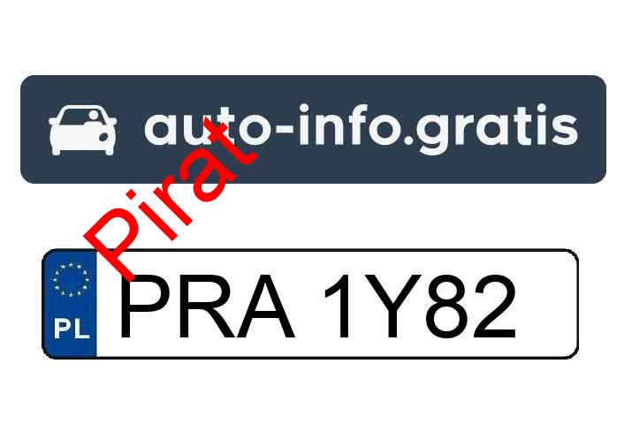 Pirat drogowy w pojeździe o numerach rejestracyjnych PRA1Y82