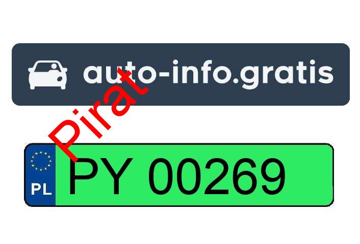 Pirat drogowy w pojeździe o numerach rejestracyjnych PY00269