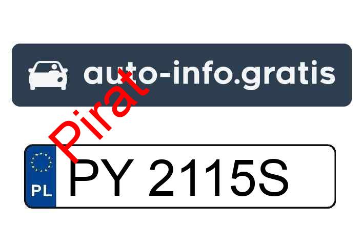 Pirat drogowy w pojeździe o numerach rejestracyjnych PY2115S