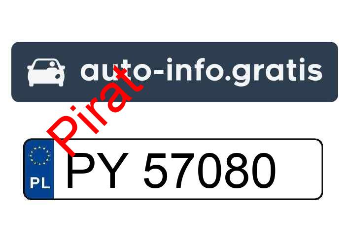 Pirat drogowy w pojeździe o numerach rejestracyjnych PY57080