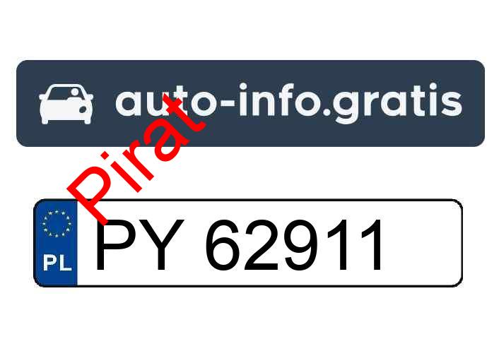 Pirat drogowy w pojeździe o numerach rejestracyjnych PY62911