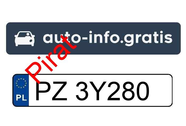Pirat drogowy w pojeździe o numerach rejestracyjnych PZ3Y280