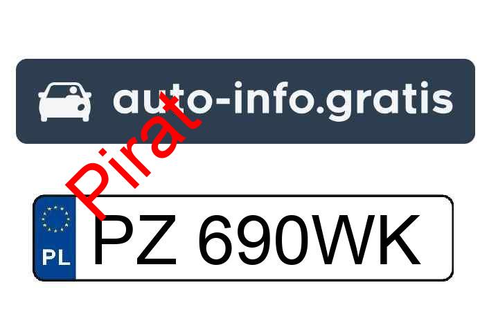 Pirat drogowy w pojeździe o numerach rejestracyjnych PZ690WK