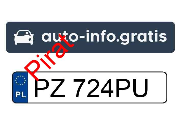 Pirat drogowy w pojeździe o numerach rejestracyjnych PZ724PU